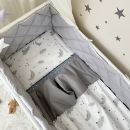 Set lenjerie Patut BebeCopii 6 piese Norisori gri cu luna (5)